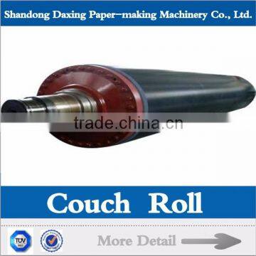 Paper machine rubber couch roller