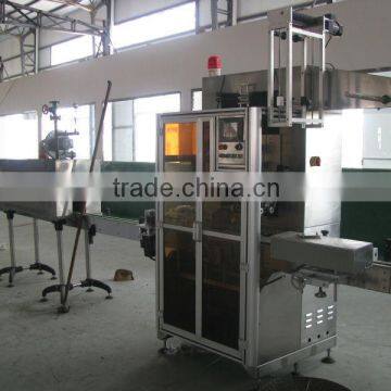 Automatic round bottle steam PVC/PET sleeve labeling machine and shrink tunnel