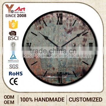 Cheaper Price Retrol Iron Illuminated Wall Clock Face With Removable