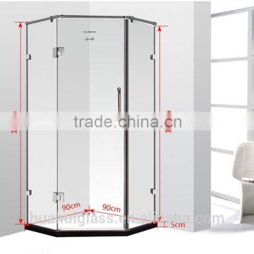 High Quality Diamoned Toughen Glass Shower Corner photo-3