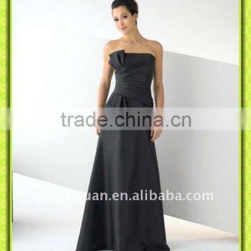 Lastest Design Famous Hot Sale Black Made In China 2012 Formal Evening Dress Bridesmaid Gown BPD-034