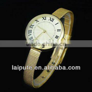 good gold plating alloy lady's wristwatches