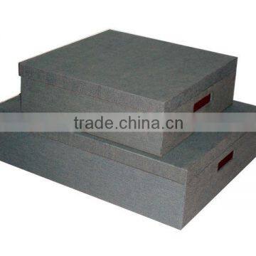 S/2 Multipurpose Fabric Overed Storage Box W/cut-out Handles photo-3