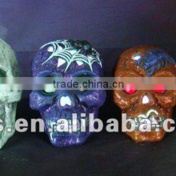 Resin Skull, Halloween Zombie Head