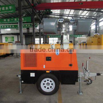 small light tower with trailer diesel generator for sale