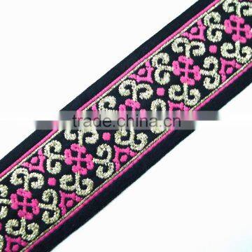 Jacquard Webbing textile Fabric ribbon strap gift decorative