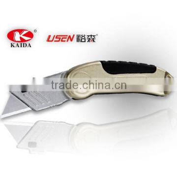 2pcs Trapezoid blade Zinc alloy Folding Pocket Utility Knife