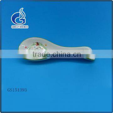 handmade christmas ceramic kitchen soup spoon rest
