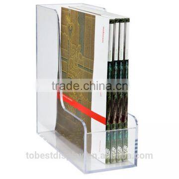 2016 HOT sale clear magazine file display, file display rack