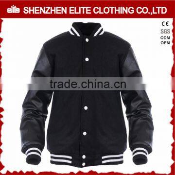 cheap custom mens embroidery varsity jackets leather sleeves