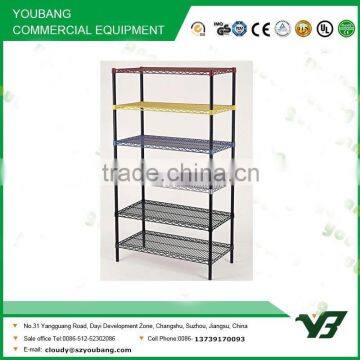 2015 hot sell NSF 100KGS heavy duty 6 layer home use epoxy metal wire shelf (YB-WS003)
