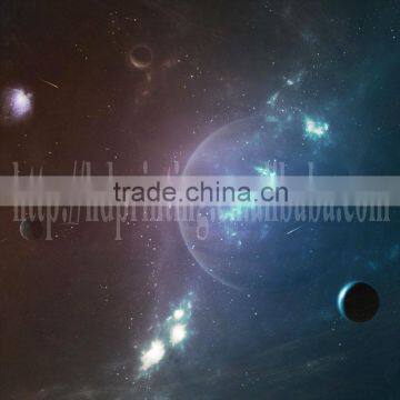 fine art canvas painting of space picture with led light