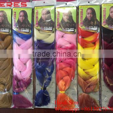 synthetic hair crochet jumbo braids wholesale cheap jumbo braid 100% synthetic X Pression ultra braiding hair                        
                                                Quality Choice