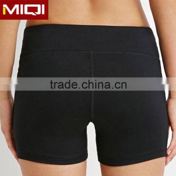 Wicking cottony soft gym athletic training shorts high waist wholesale