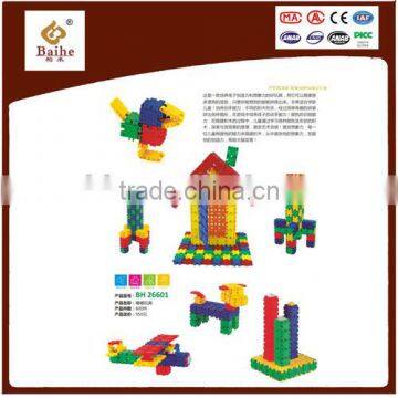 Plastic building block toys