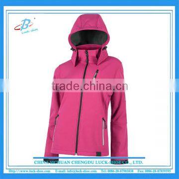 Women Outdoor Waterproof Jacket with Hood