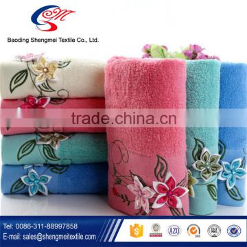 2016 hot sale direct factory of embroidered bath towels