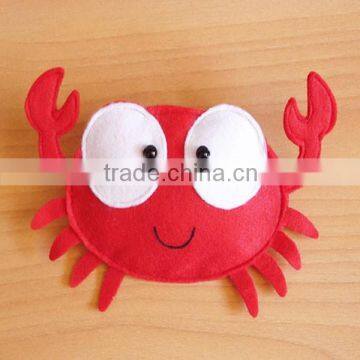 Cute Red Crab Felt Coin Purse Ideal for Kids Gift New for 2015 photo-2