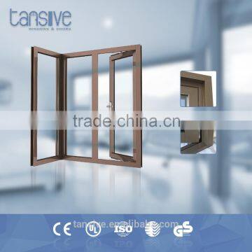 2016 top supplier Tansive construction aluminium bronze color interior window