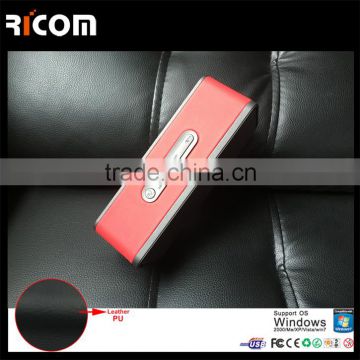 Ricom 6W Leather active speaker,PU speaker box,1200MAH horn speaker-BSP-230--Shenzhen Ricom