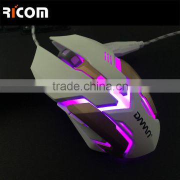 wholesale promotion for gift laser LED light 6D wired gaming mouse