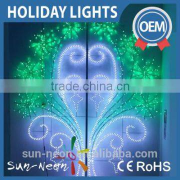 Outdoor Street Pole Lights Holiday Decoration Christmas 3d Led Chandelier Motif Lights