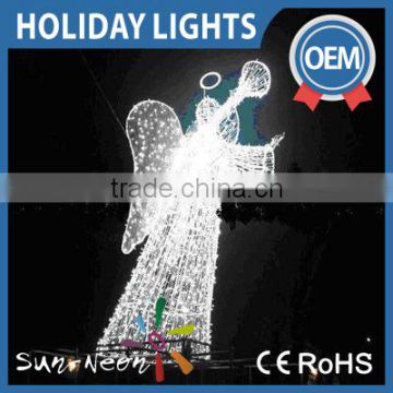 3D Led Angel Motif Lights / Led 2016 Light Motifs / 3d angel motif sculpture light