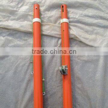 Customized Steel Height Adjustable Painted Outdoor Volleyball Posts and Nets