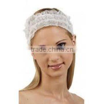 Disposable elastic spa headbands .Female's best choice !Hot selling