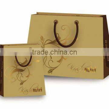 LUXURY GIFT PACKAGING HANDBAG / SHINNING EFFECT PAPER BAG / CRAFT PAPER BAG / FREE SAMPLE / FACTORY PRICE / OEM