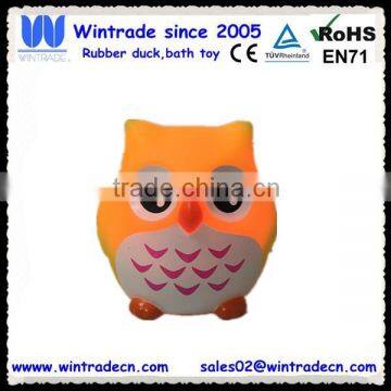 LED floating flashing plastic owl bath toy