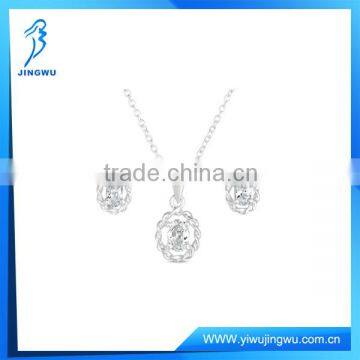 2014 Jewelry Set Wholesale With Silver Earring And Pendant