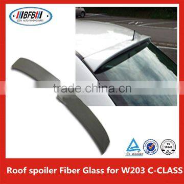 UnPainted roof spoiler Fit For B ENZ C W203 Spoiler 4DR Sedan Rear Trunk Lip Spoiler Wing