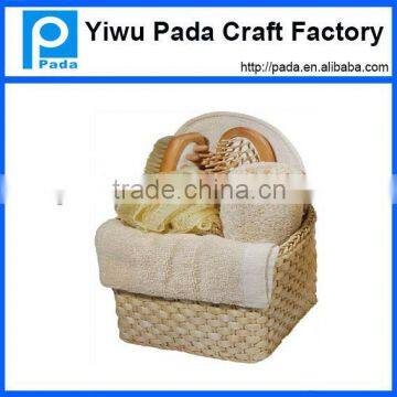 Natural Willow Basket Bathroom Accessories Set