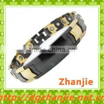 Magnetic fashion design tungsten Magnetic golden fashion design tungsten gold bracelet designs women