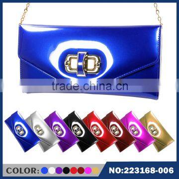 trendy bright skin pu ladies purse flip backpack