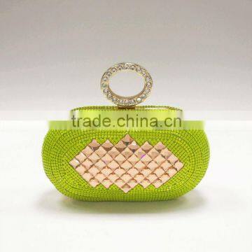 Rhinestone on top Crystal Mesh Handbag