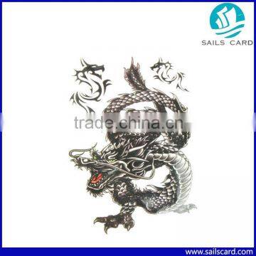 Delicate Cool Men Creative Sticker Black Dragon Waterproof Temporary Tattoo Stickers With Package Quality Choice photo-2