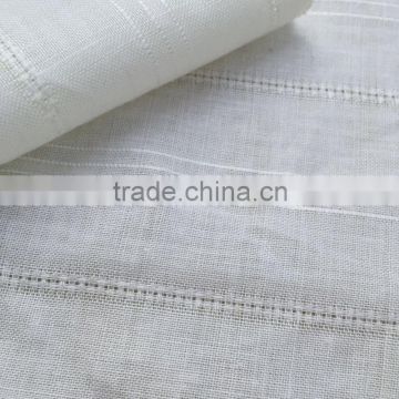 Jacquard interwoven cotton ramie blend fabric