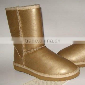 waterproof genuine sheepskin snow boot