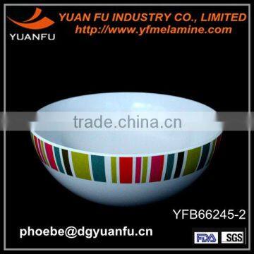 Nice design melamine round color salad bowl