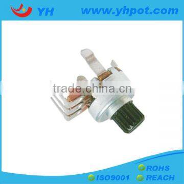 jiangsu 12mm 3 pin volume control rotary 200k ohm noble potentiometer