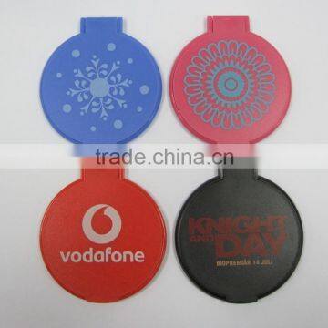 plastic small round mirror