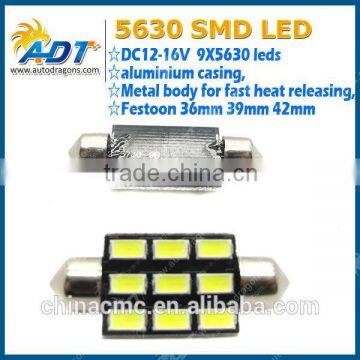 Car Light Festoon base 36mm 39mm 42mm 9*5630SMD dome light