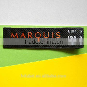 woven labels with twill effect