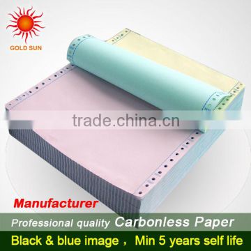 100% virgin wood pulp carbonless copy paper