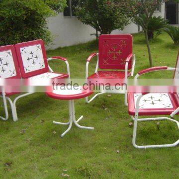 patio metal furniture set