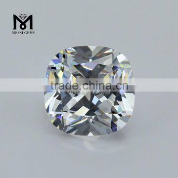 Wholesale Synthetic Gemstone White Cushion Cut Loose CZ Stone