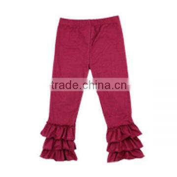 Wholesale 2016 Baby Girls Solid Color Triple Ruffle Pant photo-2