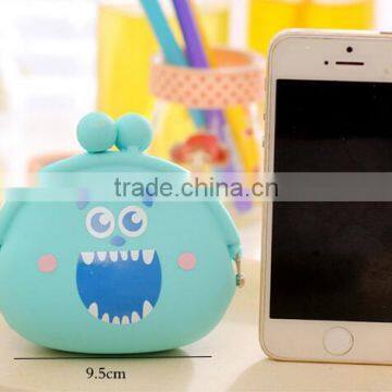 2016 Hot Sale Promotion Gift Silicone Emoji Coin Purse Wallet Cartoon Printted Rubber Squeeze Euro Coin Purse Pouch photo-3